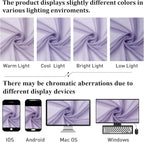 Lavender Sheer Kitchen Curtains 54 Inch Length 2 Panels, Double Rod Pockets - Image 7