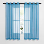 NICETOWN Sheer Curtains for Bedroom Windows, Grommet Living Room Curtain Drapes by NICETOWN