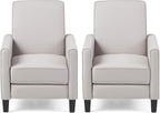 Christopher Knight Home Emmie Fabric Recliner, Light Gray, Dark Brown by ChristopherKnightHome