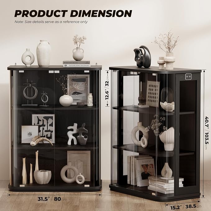BROTTAR Rounded Display Cabinet - Image 2