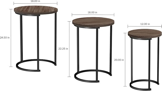 Lavish Home Nesting Tables - Image 2