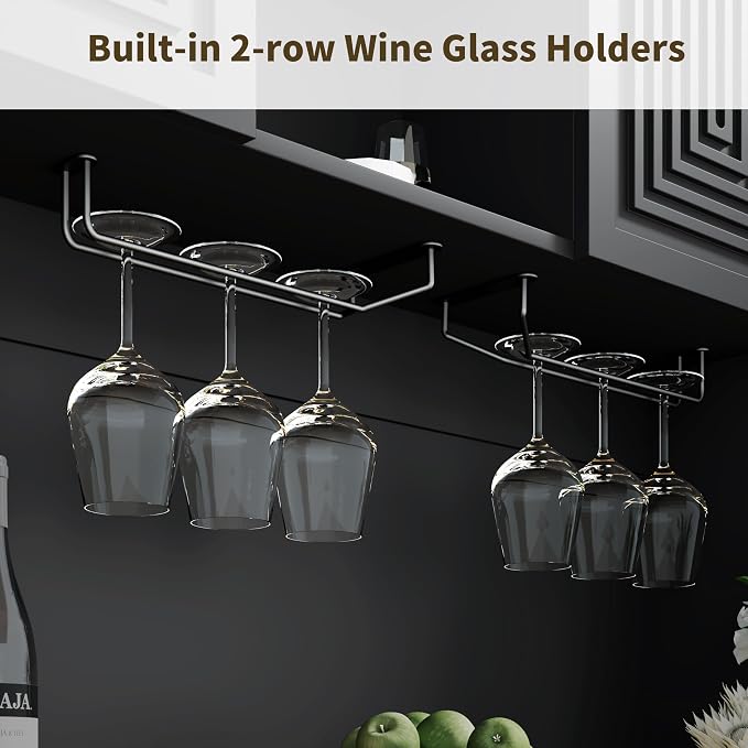 Gyfimoie 71-Inch Tall Wine Bar Cabinet - Image 5
