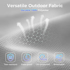 SUPERJARE 13ft Outdoor Patio Umbrella - Image 9