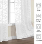 Furman Sheer White Curtains 90 inches Long - Image 8
