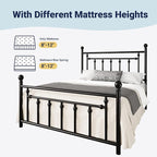 Allewie 14 Inch Queen Size Metal Platform Bed Frame - Image 8