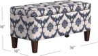 HomePop Large Decorative Storage Bench - Image 3
