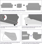 ZNSAYOTX 3 Piece Loveseat Covers - Image 7