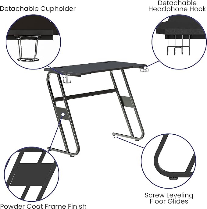 Flash Furniture Fisher Gaming Desk - Image 4