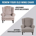 H.VERSAILTEX Wing Chair Slipcover Chair Covers - Image 4
