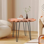 27.5 Inch Live Edge Side Table, Wood Small End Table - Image 3