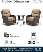 HILLGA 3-Piece Luxury Patio Furniture Set - Image 2
