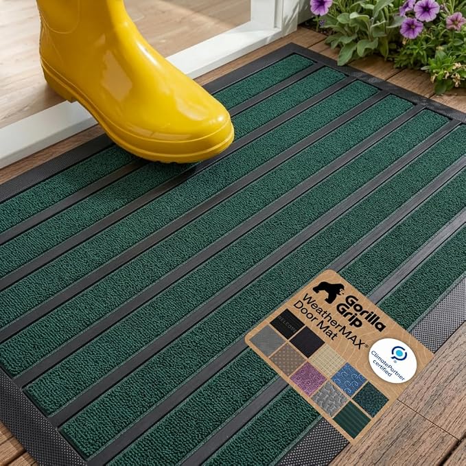 GORILLA GRIP 100% Waterproof All-Season WeatherMAX Doormat US Designed Natural by Unknown