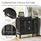 HULALA HOME Solid Wood Storage End Tables - Image 3