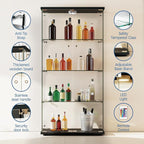 IDEALHOUSE Tempered Glass Display Cabinet - Image 3