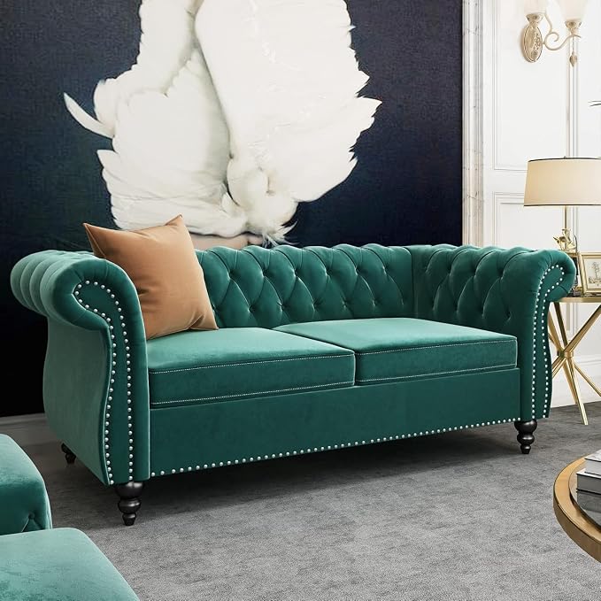 AVZEAR Living Room Loveseat Sofa, Upholstered Sofa Modern Loveseat Sofa by AVZEAR