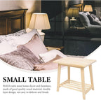 Nordic Style Solid Wood Bedside Table Shelf Small Sofa Corner Tea Table Living - Image 4