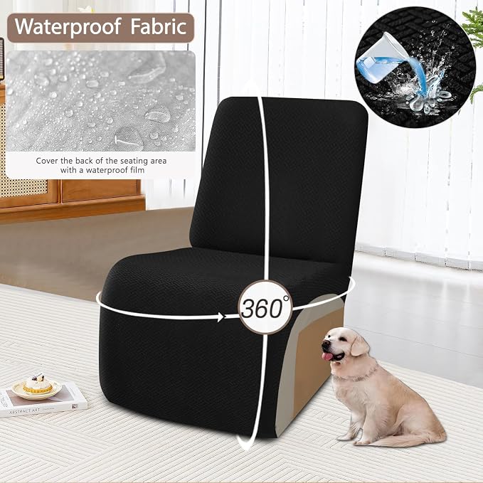 ALIECOM 100% Waterproof Recliner Sectional Couch Covers L Shape Stretch Corner - Image 4