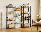 Casaottima Triple 4 Tier Bookshelf, Large Bookcase - Image 7