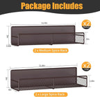 DTUQYX Magnetic Spice Rack for Refrigerator, 4 Pack 100% Metal Strong Magnet - Image 2