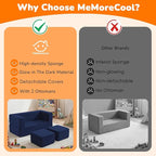 MeMoreCool Convertible Modular Kids Couch – Foam Toddler Sofa - Image 7