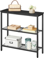HOOBRO 29.5" Narrow Console Table, 3 Tier Entryway Table - Image 9