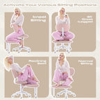 Pinmoco Ergonomic Cross Legged Office Chair - Image 6