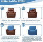 Cupuamon Recliner Chair Covers, Lazy Boy Recliner Covers Stretch Reclining - Image 6
