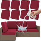 Smiry Waterproof Patio Cushion Covers, Stretch Outdoor Furniture Covers | Couch by Smiry