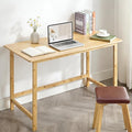 Nnewvante 47 Inch Computer Desk, Bamboo Writing Desk, Modern Simple Work Desk by Nnewvante