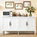 RoyalCraft Buffet Cabinet with Storage, Mid Century Modern Painted Credenza - Image 5