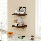 Acovy 16 Inch Floating Shelves, 9.3" Deep Floating Shelf Wall Mounted, Rustic - Image 2
