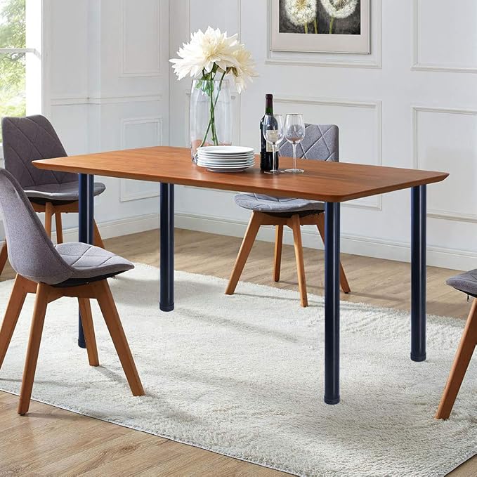 QLLY 32 inch Adjustable Metal Desk Legs, Heavy Duty Furniture Table Legs - Image 5