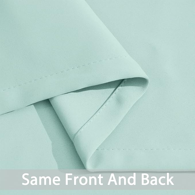 Yakamok Room Darkening Curtains 42x84 inch Length Aqua-Living Room | 2 panels - Image 5