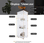 Beauty4U One-Door Glass Display Cabinet, Collection Display, Quick Installation - Image 2