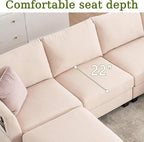 122.8" Large Sectional Couches for Living Room, 6 Seater L Shaped Modular - Image 7