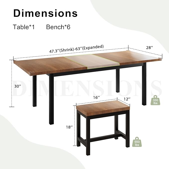 Feonase 7-Piece Dining Table Set - Image 6