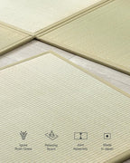 FULI Japanese Square Tatami Rug, Lightweight Igusa Mat, Made in Japan - Image 3