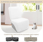 Arfntevss Sectional Recliner Couch Covers Velvet Corner Sectional Sofa Cover - Image 3