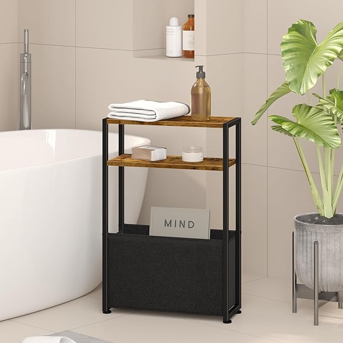 Leomonio Narrow Side Table, Slim End Tables - Image 7