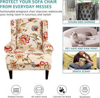 KRFOONN Wingback Chair Covers Slipcovers 2 Piece Stretch Wing Chair Covers - Image 5