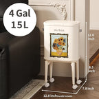 MRBIN Metal Slim Bathroom Trash Can - Image 7