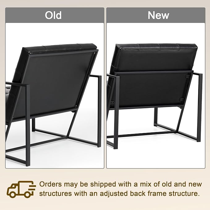 Glitzhome Mid Century Modern Accent Chair, Modern Living Room Chairs - Image 6