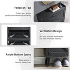 Barnyatoh Shoe Storage Cabinet, Farmhouse Shoe Organizer - Image 6
