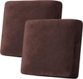 H.VERSAILTEX Velvet Stretch Couch Cushion Cover Plush Cushion Slipcover by HVERSAILTEX
