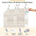 2 Pack Over The Door Organizer 6 Tiers, Extra Large Behind Door Storage of 12 - Image 5