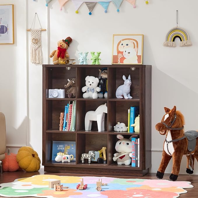 Joaxswe 9 Cube Bookshelf, 40.5" Wide Organizer Bookcase - Image 8