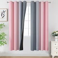 Ombre Grey and Pink Blackout Curtains by ESTELARTEXTILER