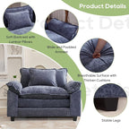 Oprisen Modular Sectional Sofa, Comfy Cloud Couch Sectional Sofa, Chenille Sofa - Image 6