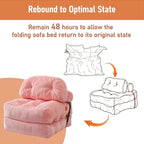 Folding Sofa Bed, Convertible Sleeper Chair - Image 9
