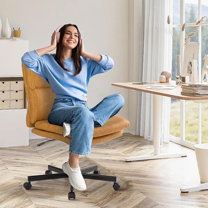 LUCKWIND Armless Office Desk Chair - Image 3